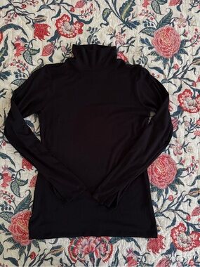 Spanx Black Turtleneck Long-Sleeve Top - Classic Women's Essential